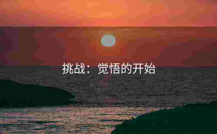 挑战：觉悟的开始